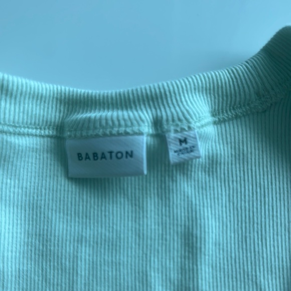 Aritzia Mint Green Ribbed Tank Top - Picture 3 of 3